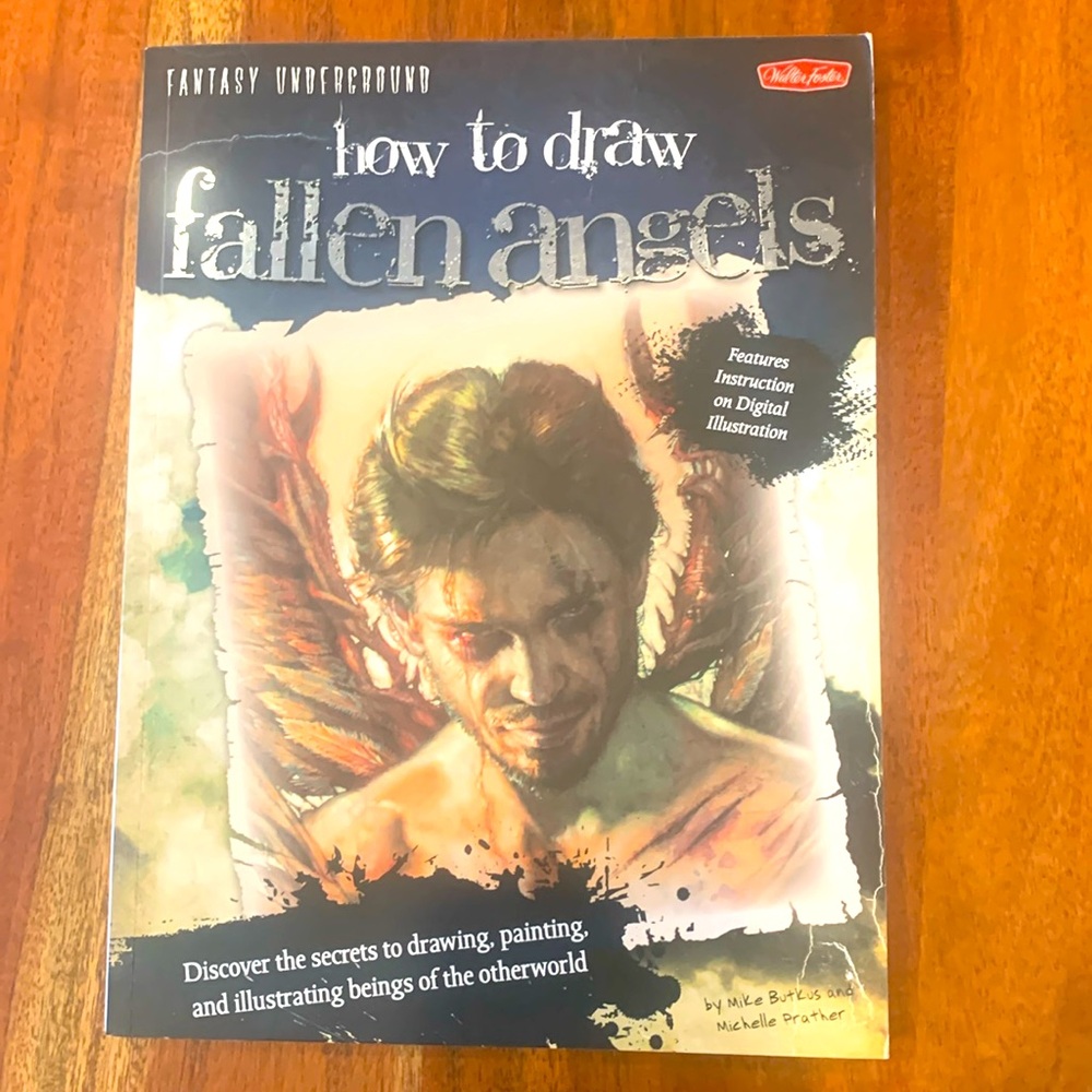 How to Draw Fallen Angels by Mike Butkus & Michelle Prather soft cover book